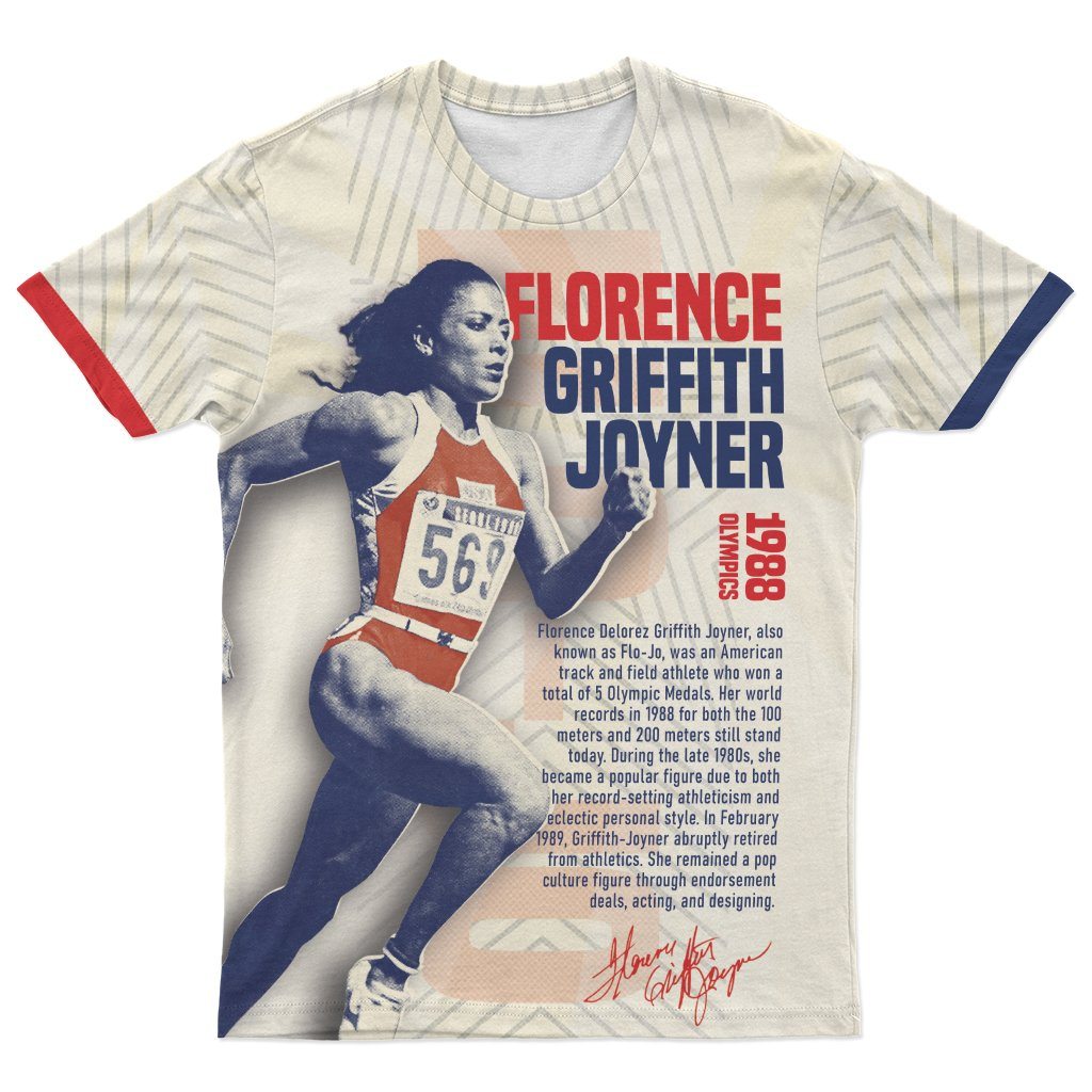 The Phenomenal Woman Flo-Jo T-shirt AOP Tee Tianci S 