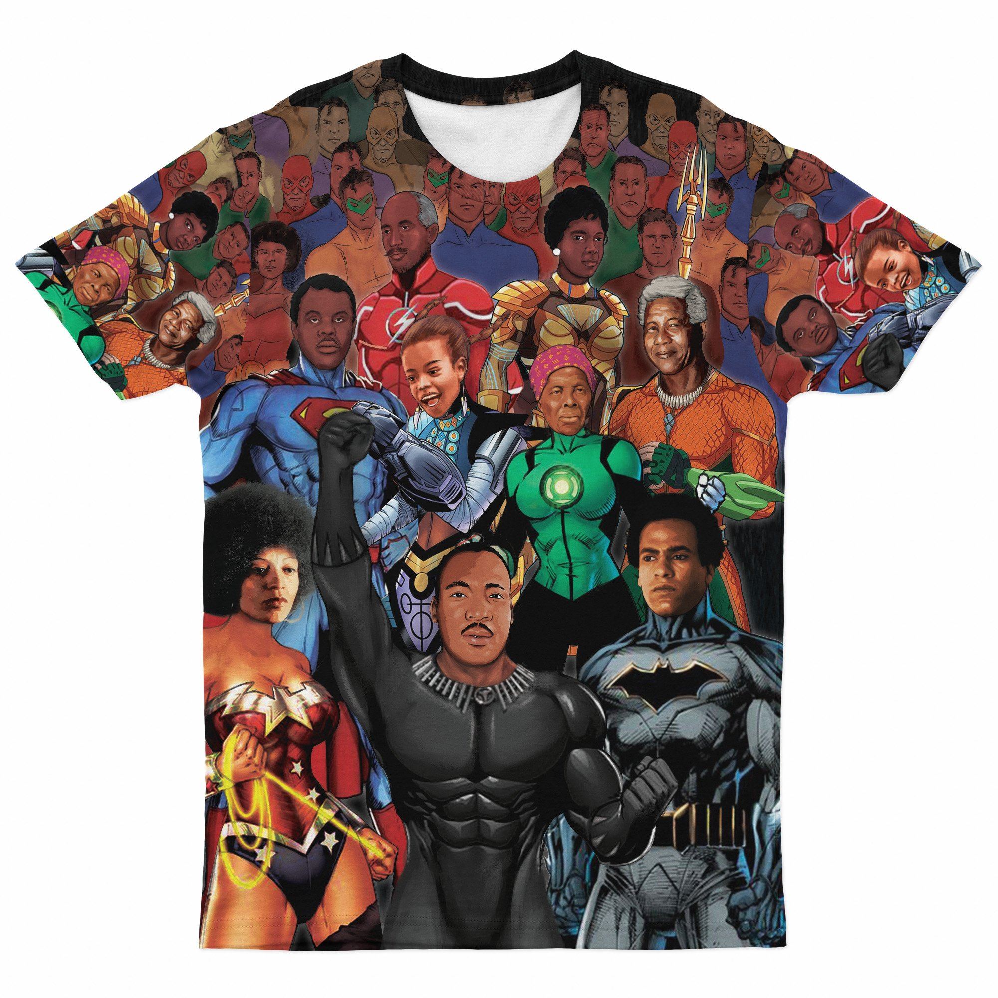 Super Heroes T shirt African American Clothing