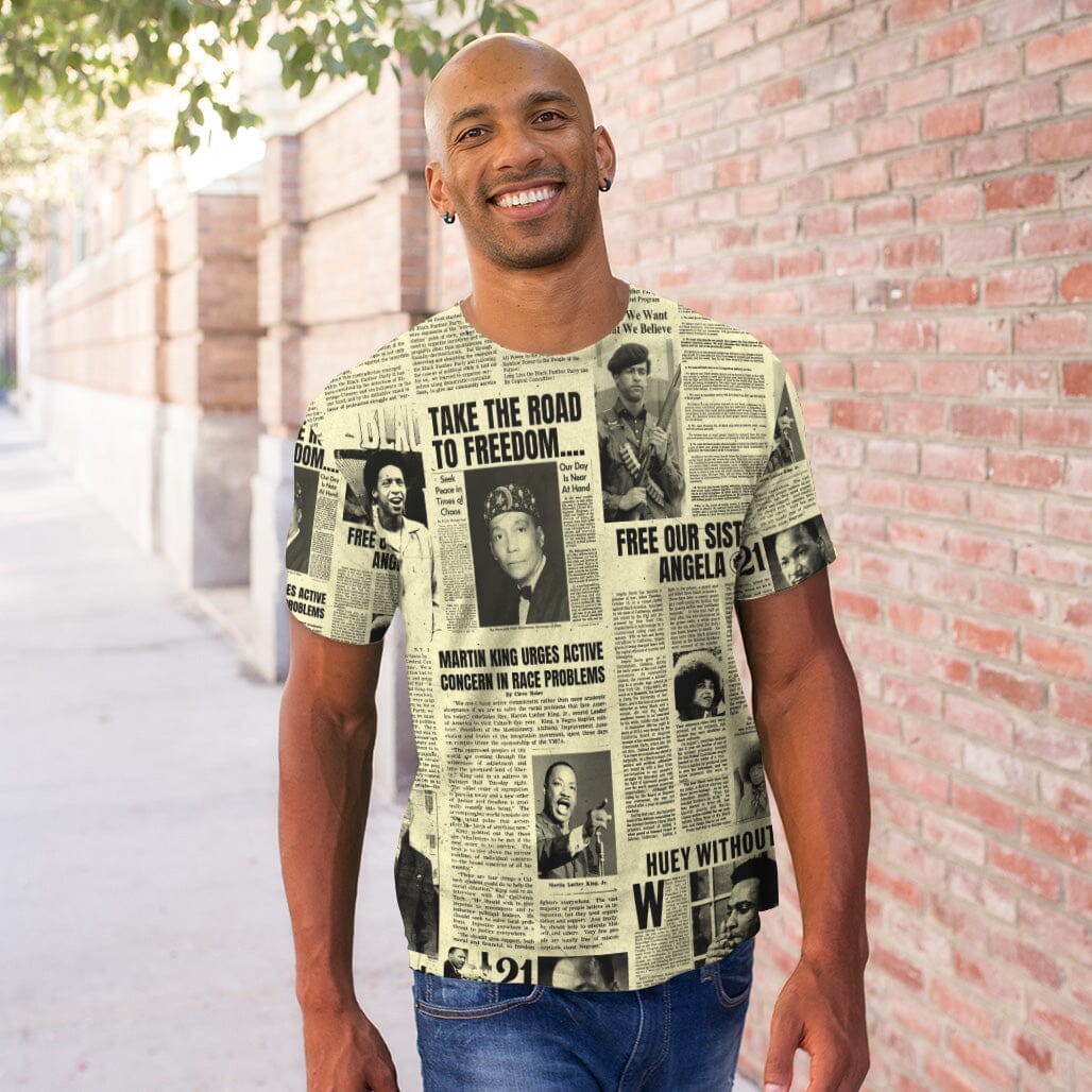 Black Power Newspaper Tshirt African American Clothing