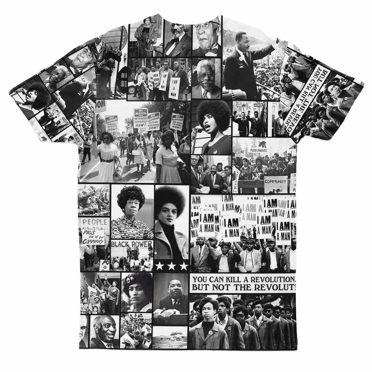 Black Power Image T-shirt AOP Tee Tianci 