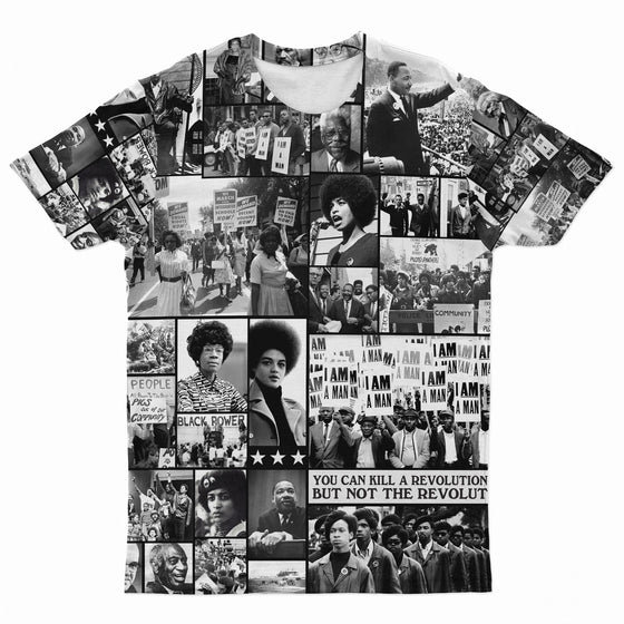 Black Power Image T-shirt AOP Tee Tianci S