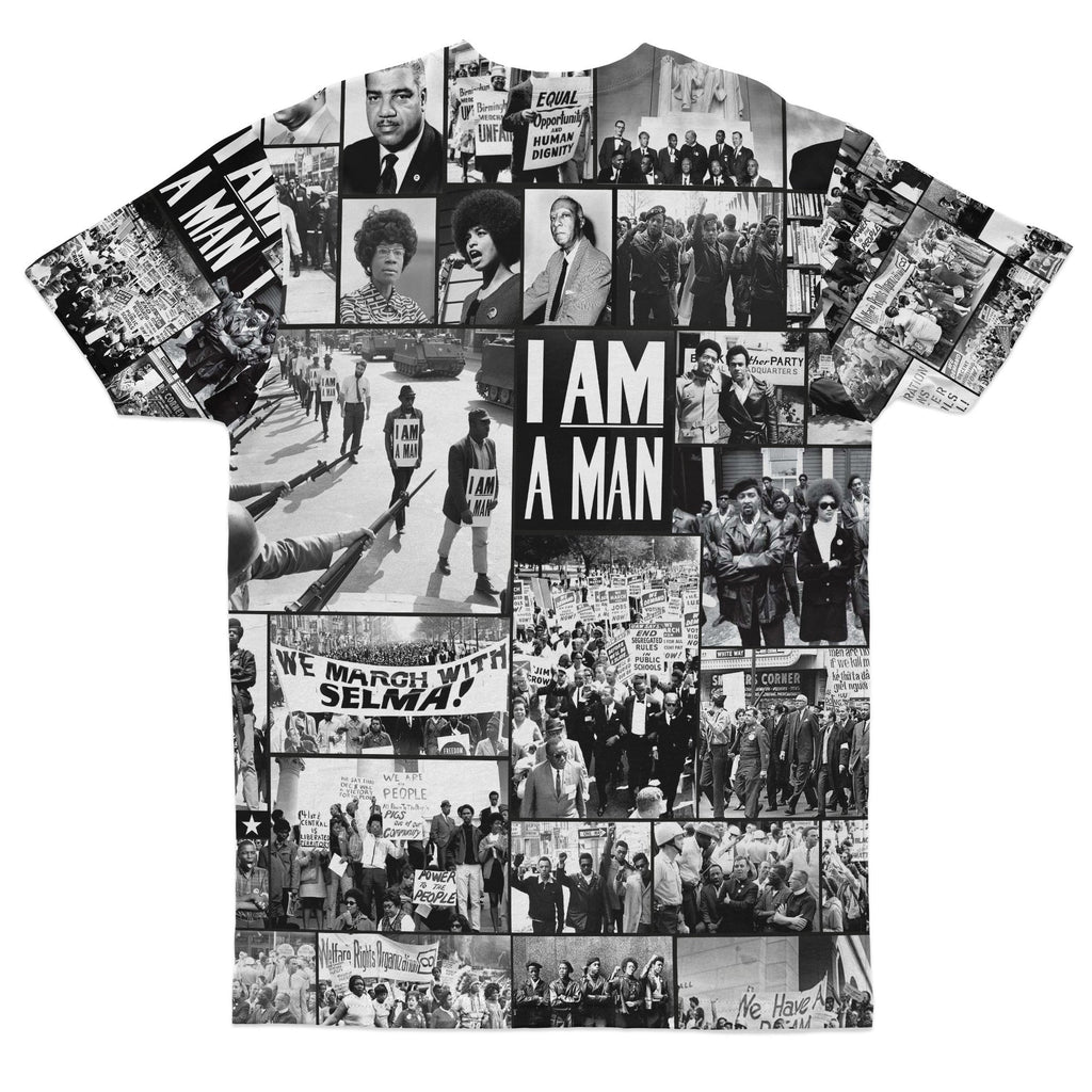 Black Power Images 2 T-shirt AOP Tee Tianci 