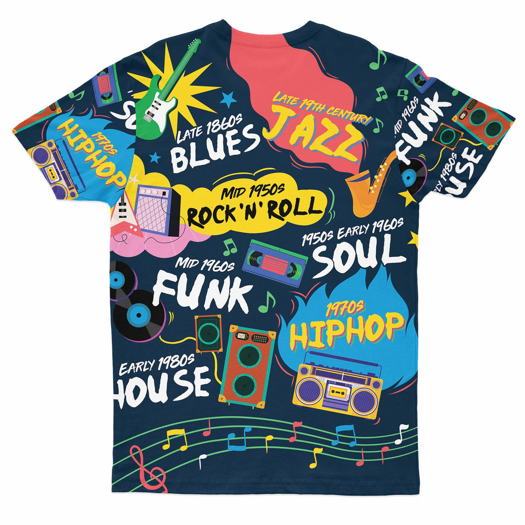 Music That Makes We Proud T-shirt AOP Tee Tianci 