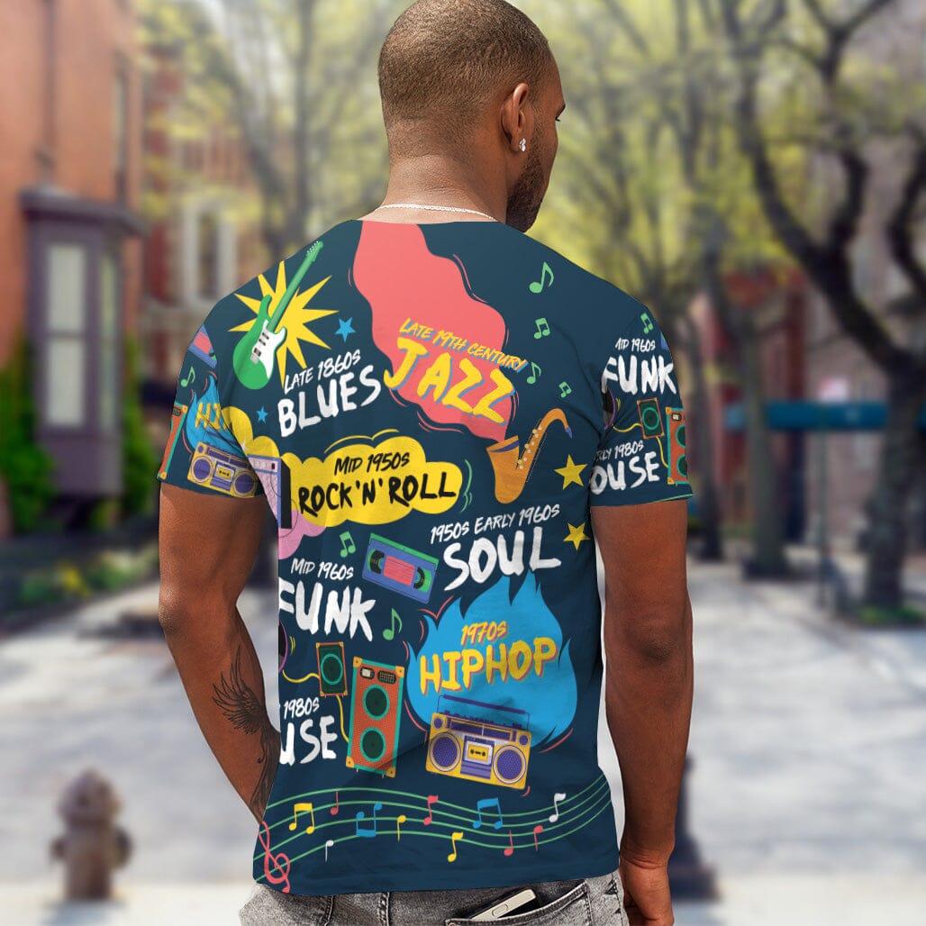 Music That Makes Us Proud T-shirt AOP Tee Tianci 