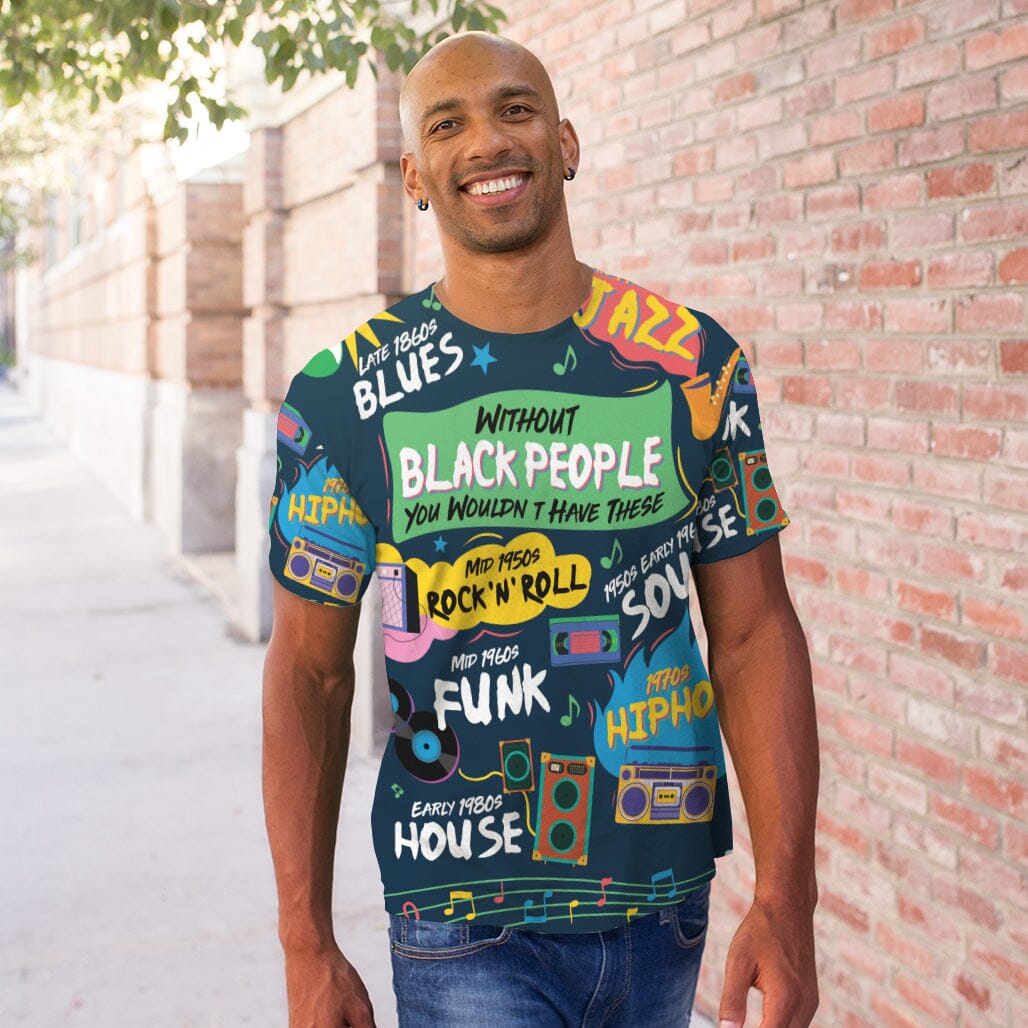 Music That Makes Us Proud T-shirt AOP Tee Tianci 