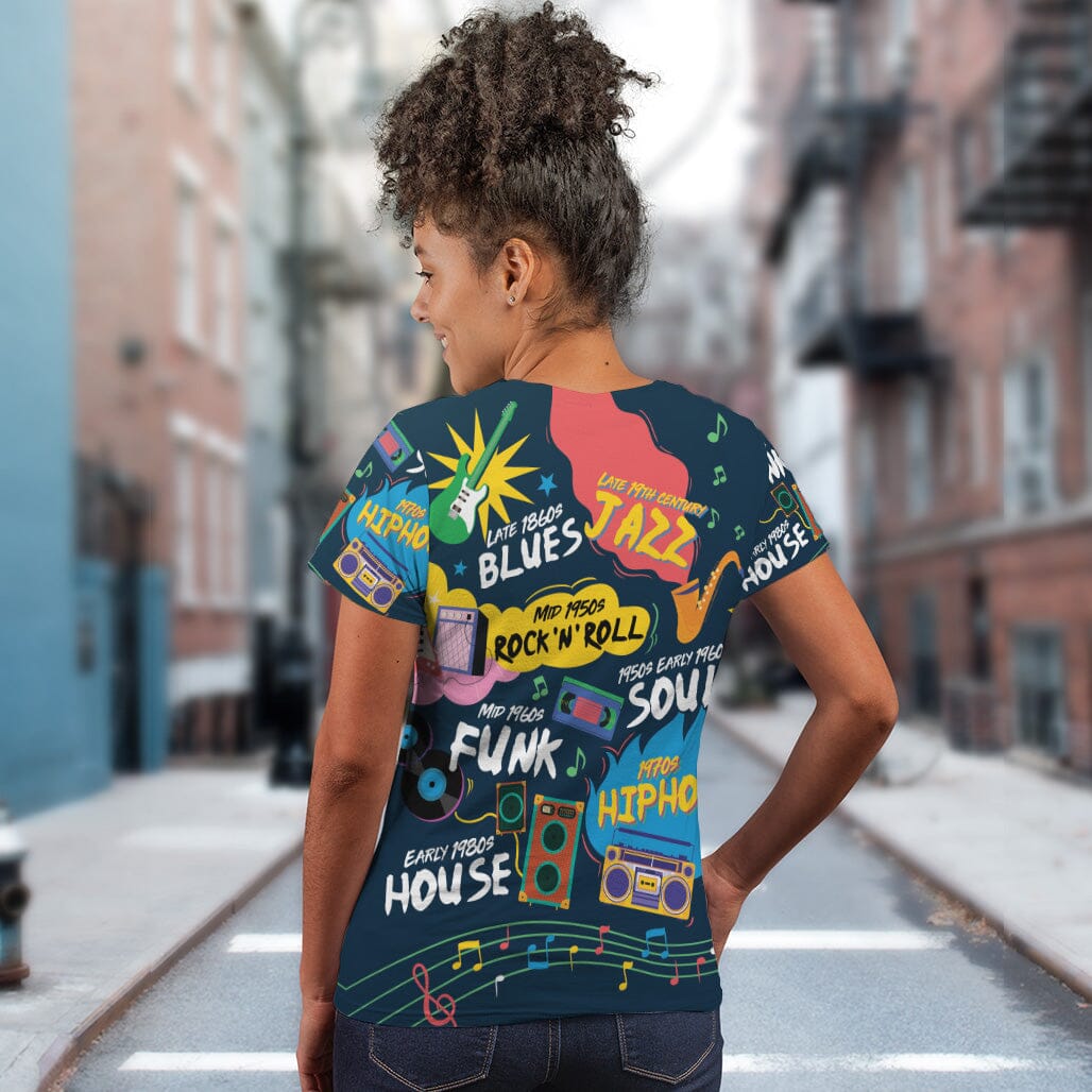 Music That Makes Us Proud T-shirt AOP Tee Tianci 