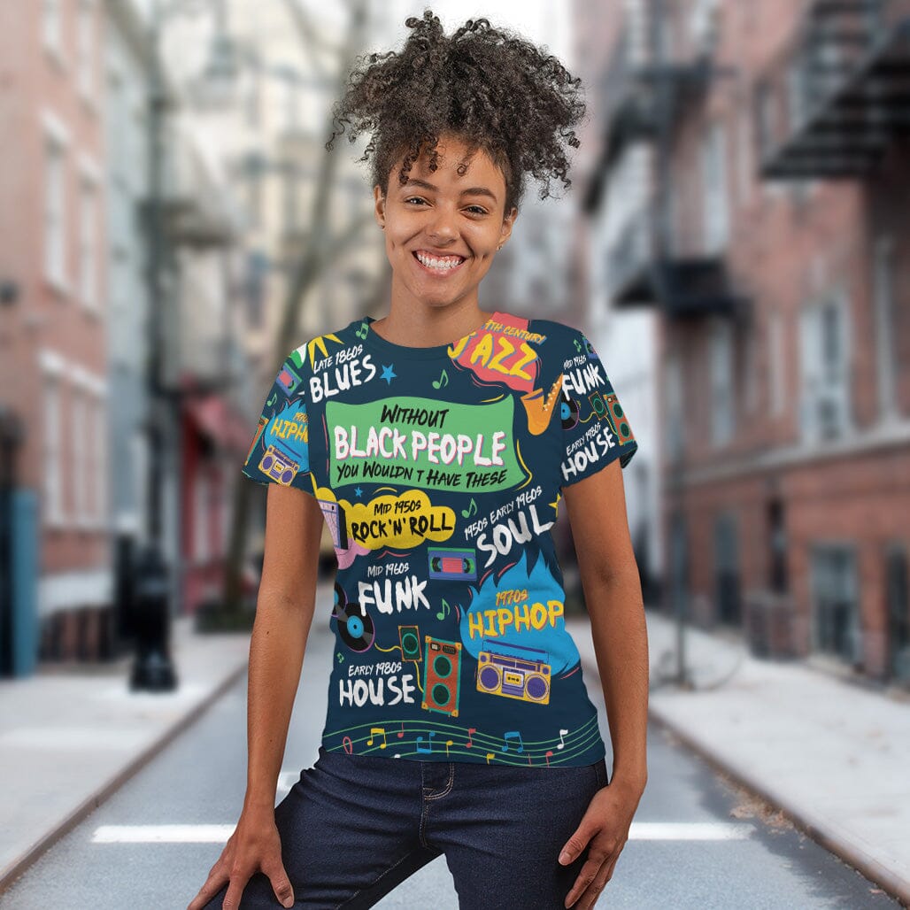 Music That Makes Us Proud T-shirt AOP Tee Tianci 