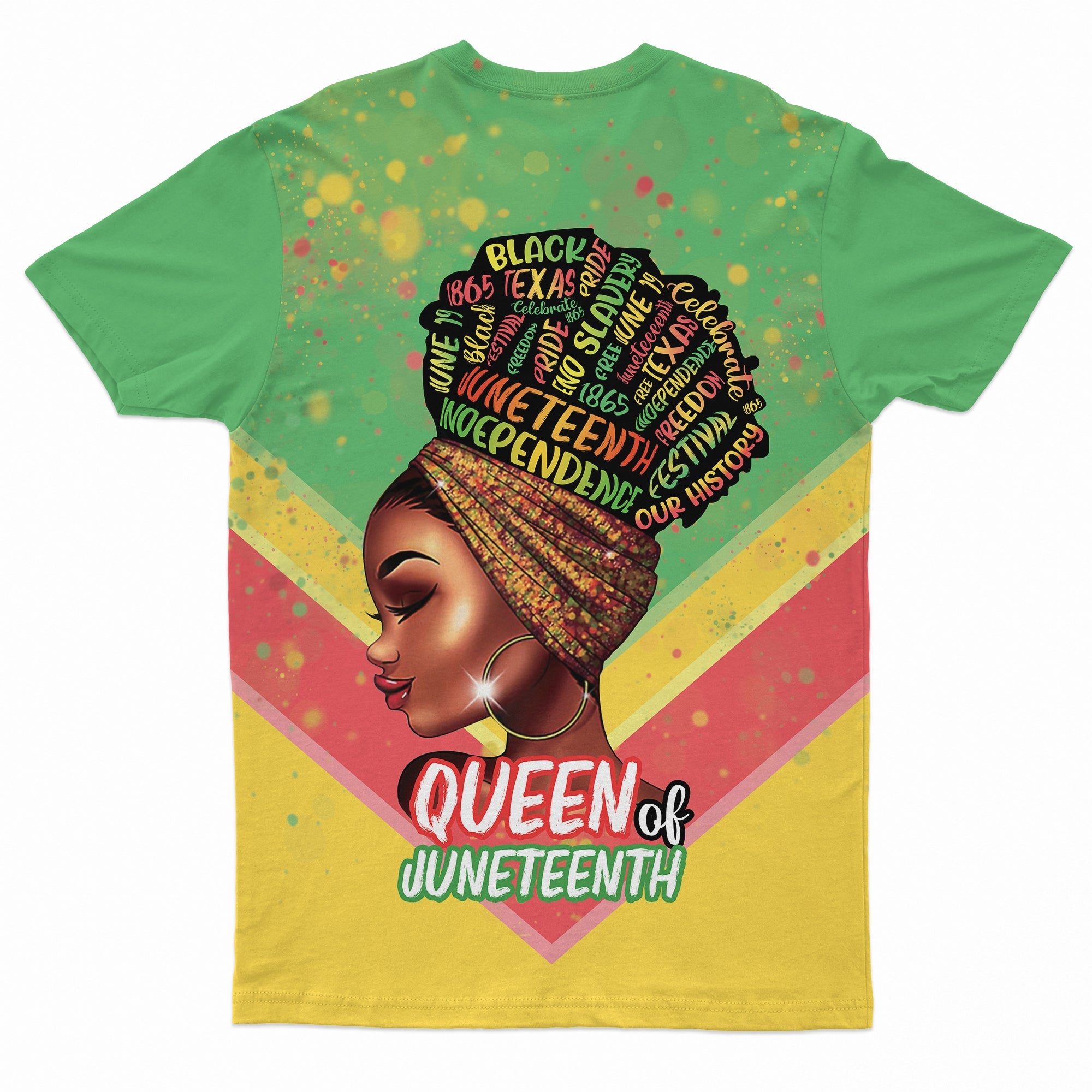 Queen Of Juneteenth T-shirt AOP Tee Tianci 