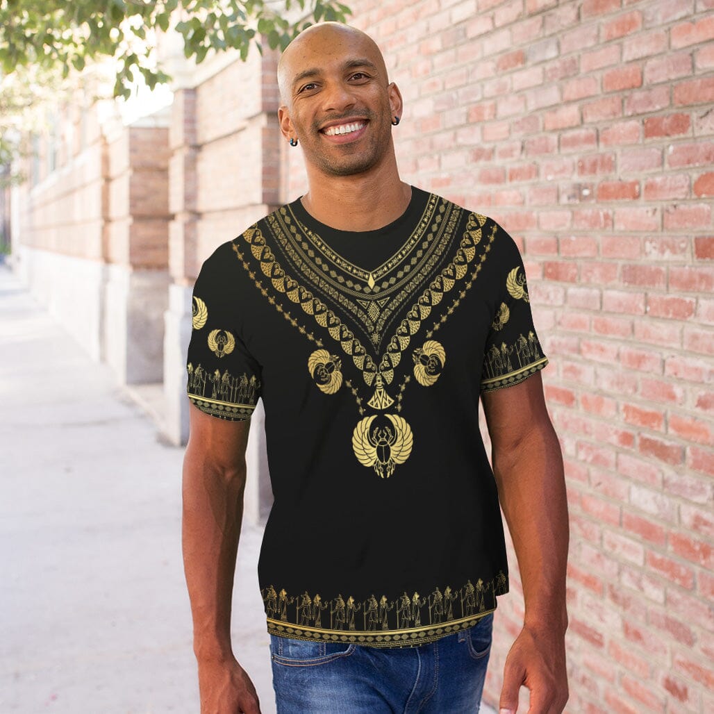 Printed Scarabaeus Sacer Dashiki T-shirt AOP Tee Tianci 
