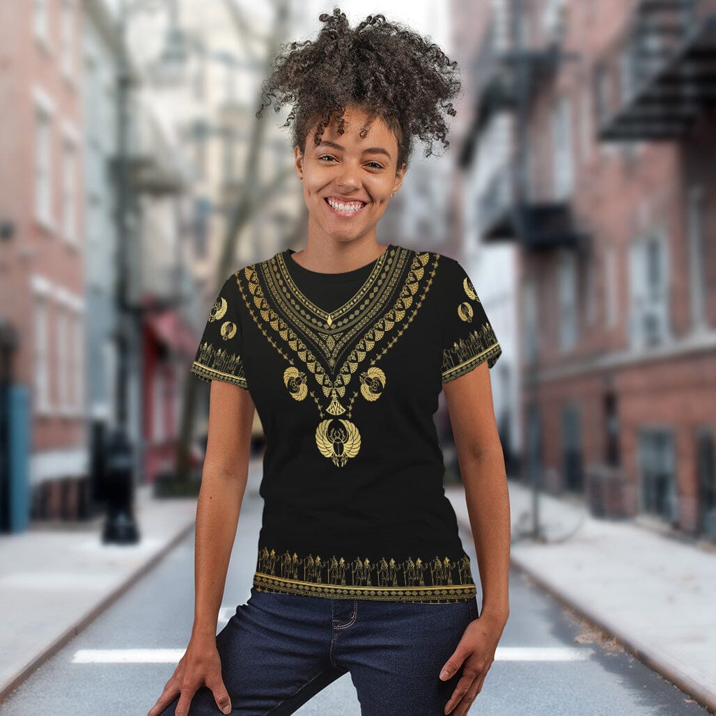 Printed Scarabaeus Sacer Dashiki T-shirt AOP Tee Tianci 