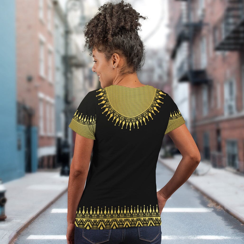 Printed Gold Dashiki T-shirt AOP Tee Tianci 