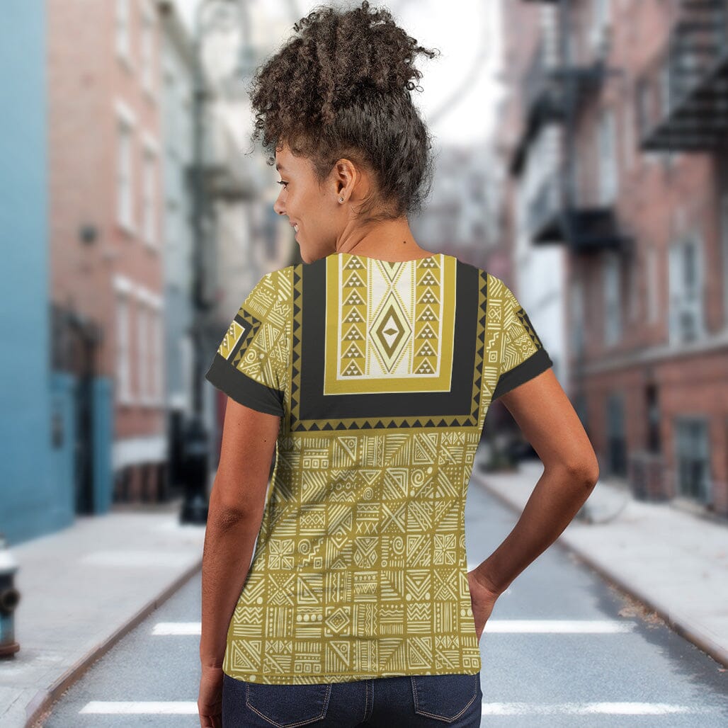 Printed African Mudcloth Dashiki T-shirt AOP Tee Tianci 