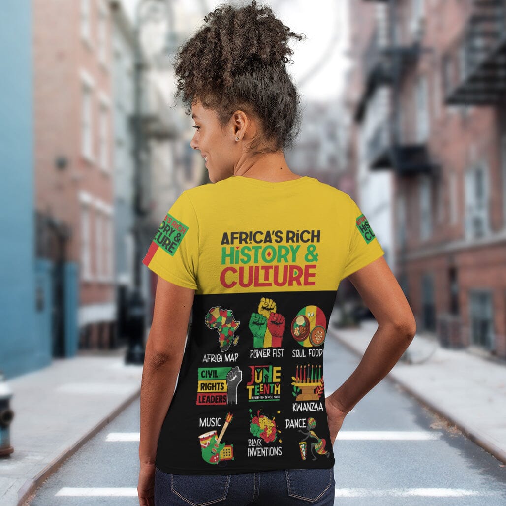 Africa's Rich History And Culture T-shirt AOP Tee Tianci 