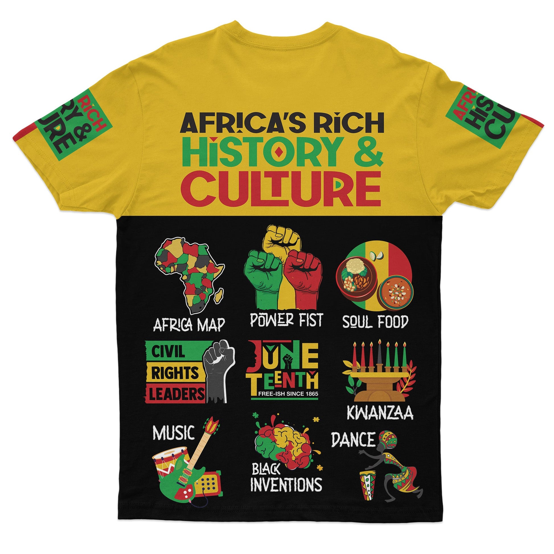 Africa's Rich History And Culture T-shirt AOP Tee Tianci 