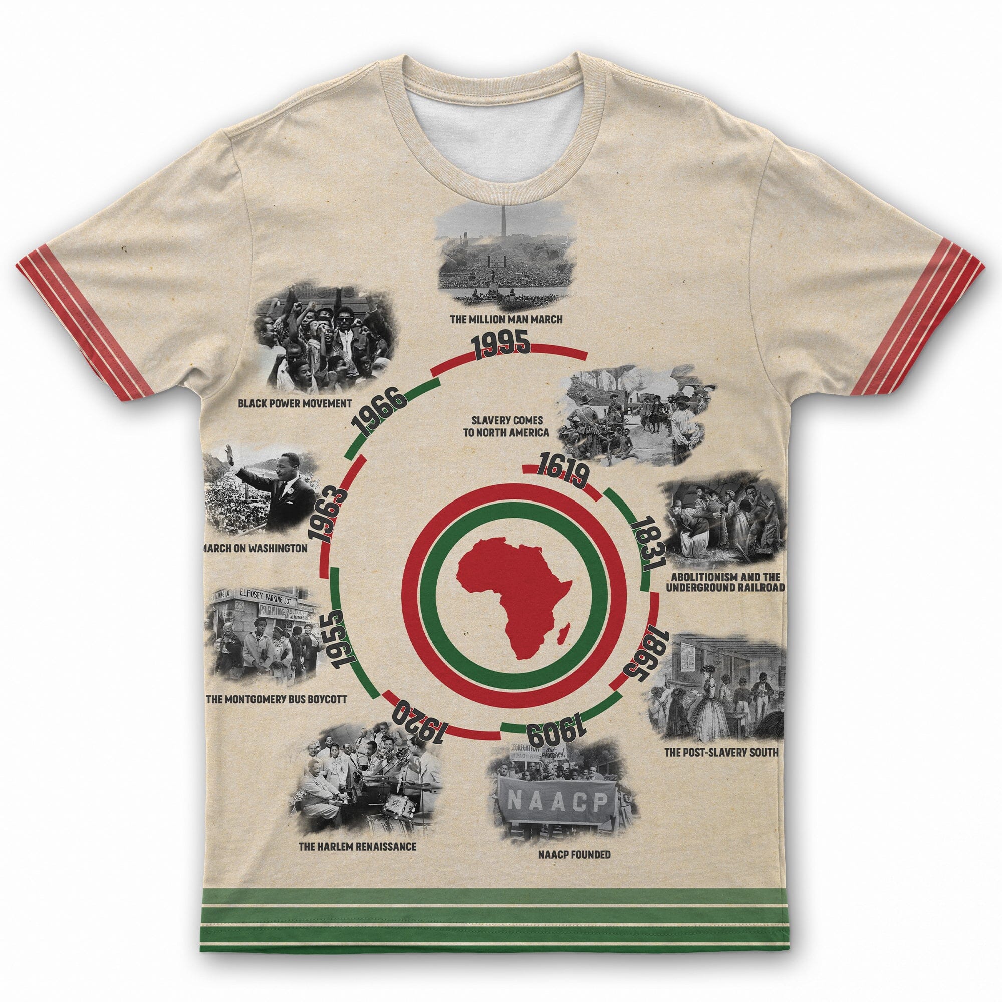 Black History Timeline T-Shirt | African American Clothing