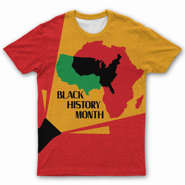 African American Black History Month T-Shirt AOP Tee Tianci 