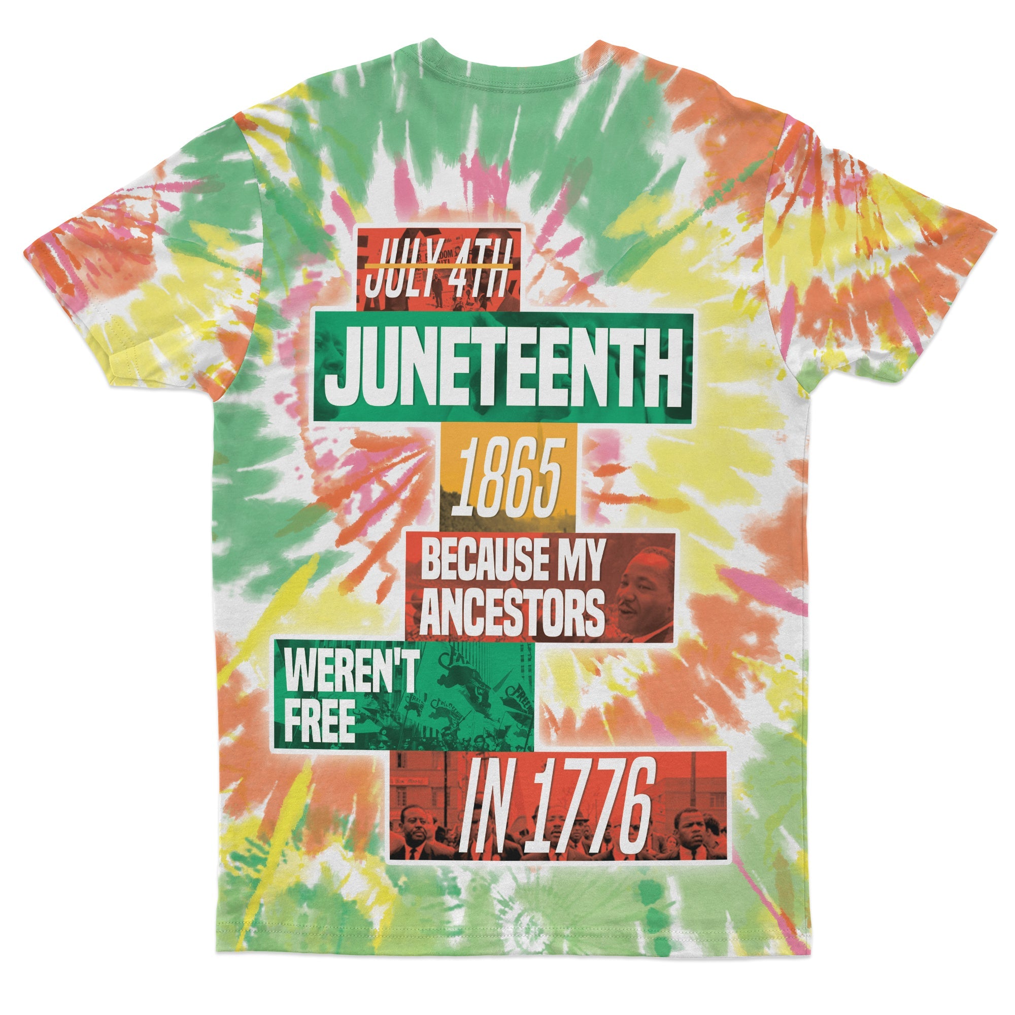 The Real Independence Day Tie Dye T-shirt AOP Tee Tianci 