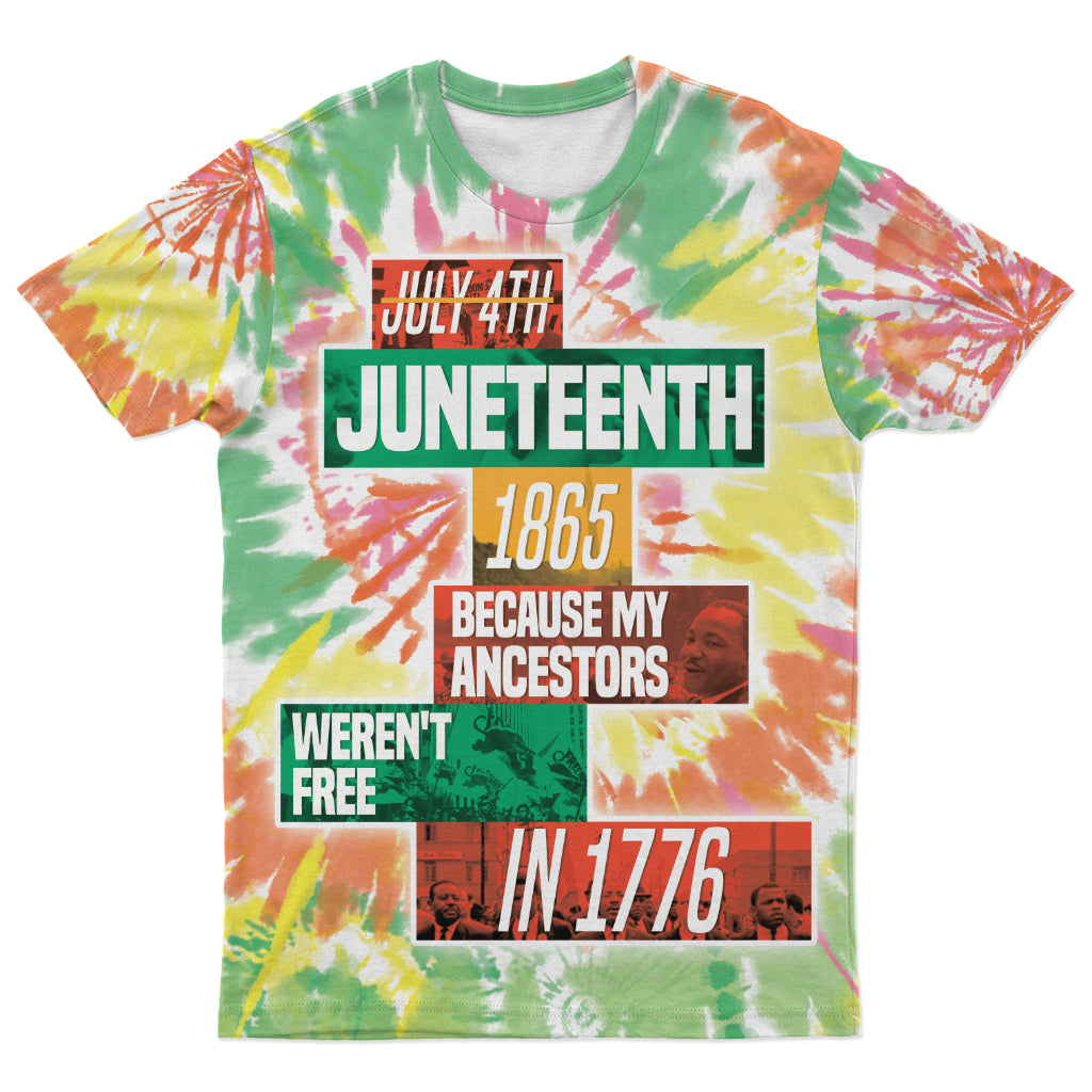 The Real Independence Day Tie Dye T-shirt AOP Tee Tianci S 