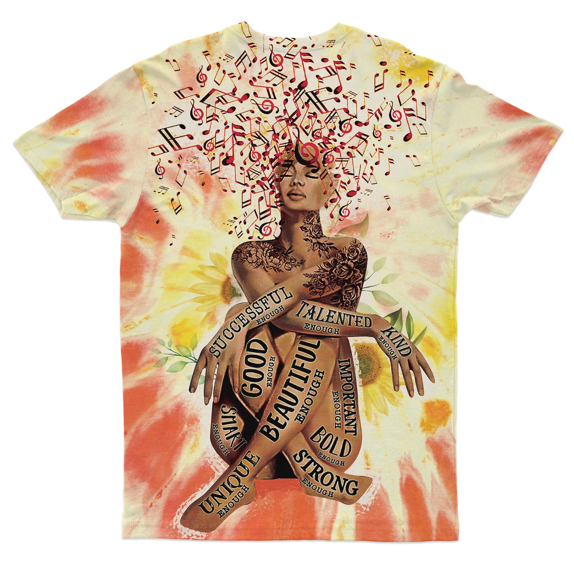 Black Queen Tie Dye T-shirt AOP Tee Tianci 