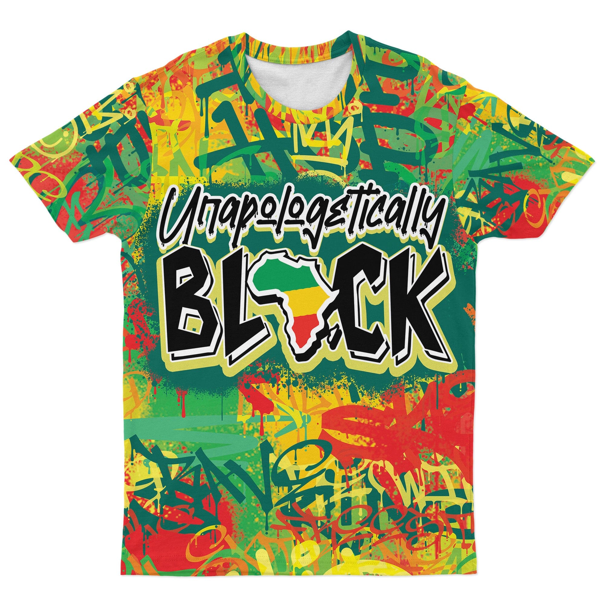 Colorful Unapologetically T-Shirt AOP Tee Tianci 