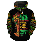 Three Sides Of Me All-Over Hoodie Hoodie Tianci Pullover S 