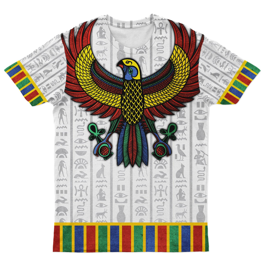God Horus White T-shirt AOP Tee Tianci 