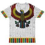 God Horus White T-shirt AOP Tee Tianci 