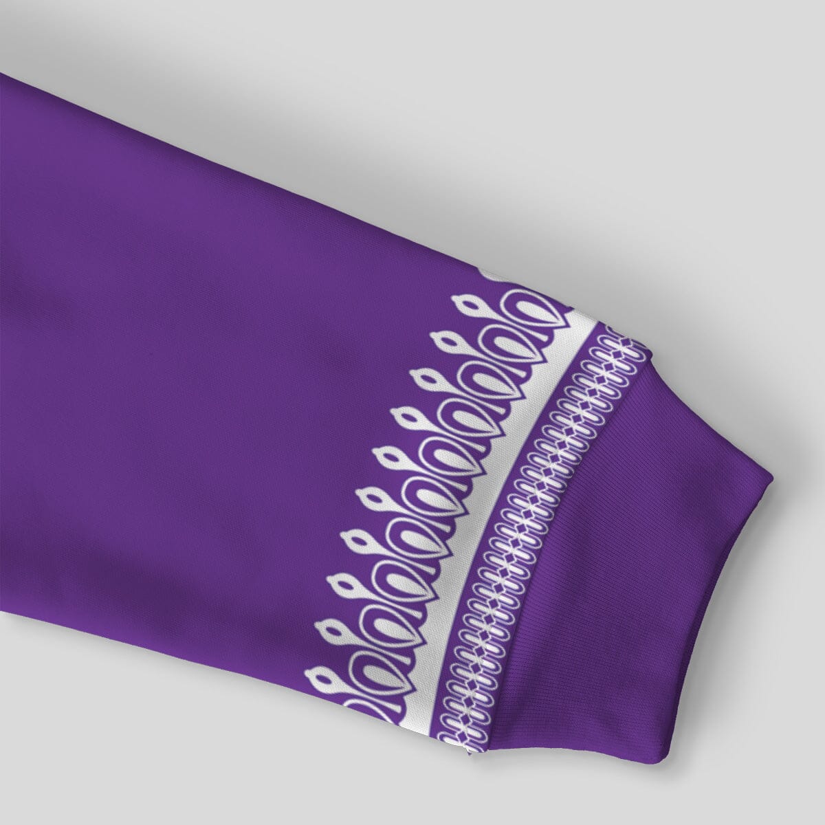 White & Purple Dashiki Pattern All-over Hoodie Hoodie Tianci 