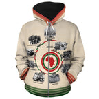 Black History Timeline All-over Hoodie Hoodie Tianci Zip S 