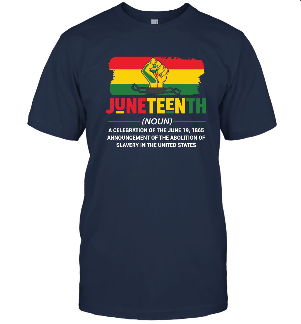 Juneteenth Definition T-shirt Apparel Gearment Unisex Tee Navy S
