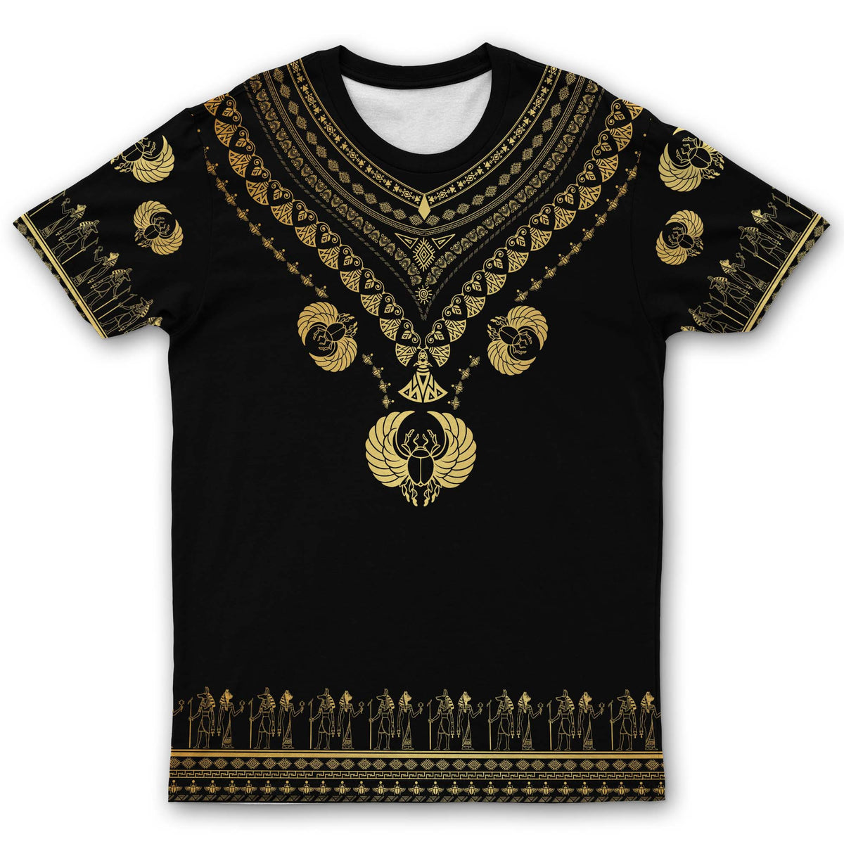 Printed Scarabaeus Sacer Dashiki T-shirt AOP Tee Tianci S 
