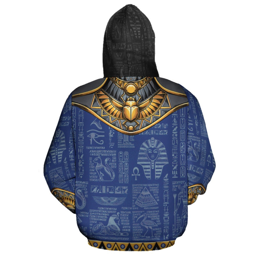 Egyptian Hieroglyphic Ankh All-over Hoodie Hoodie Tianci 