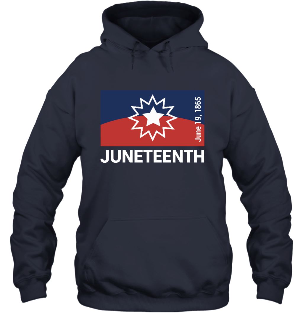Black Independence Day Flag T-shirt Apparel Gearment Unisex Hoodie Navy S