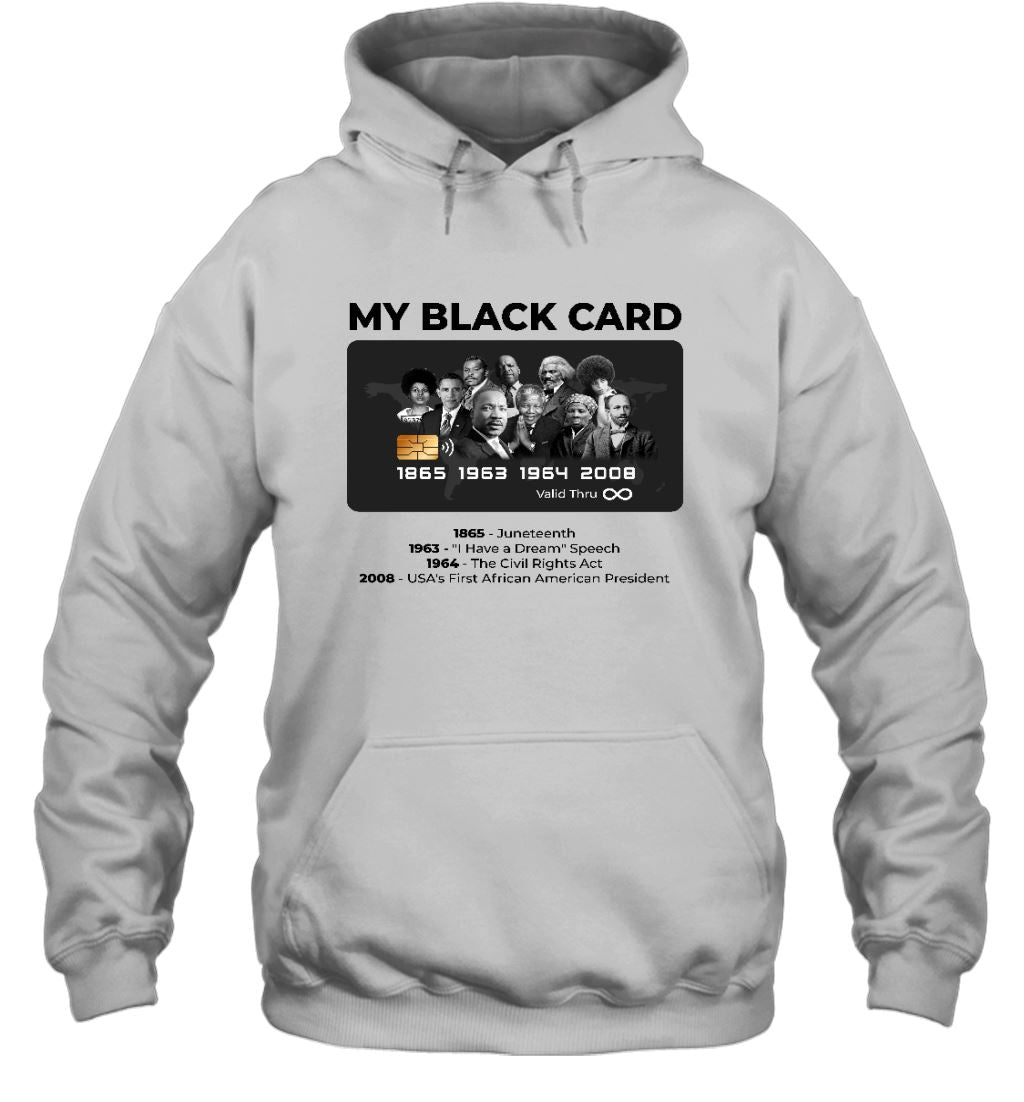My Black Card T-shirt Apparel Gearment Unisex Hoodie White S