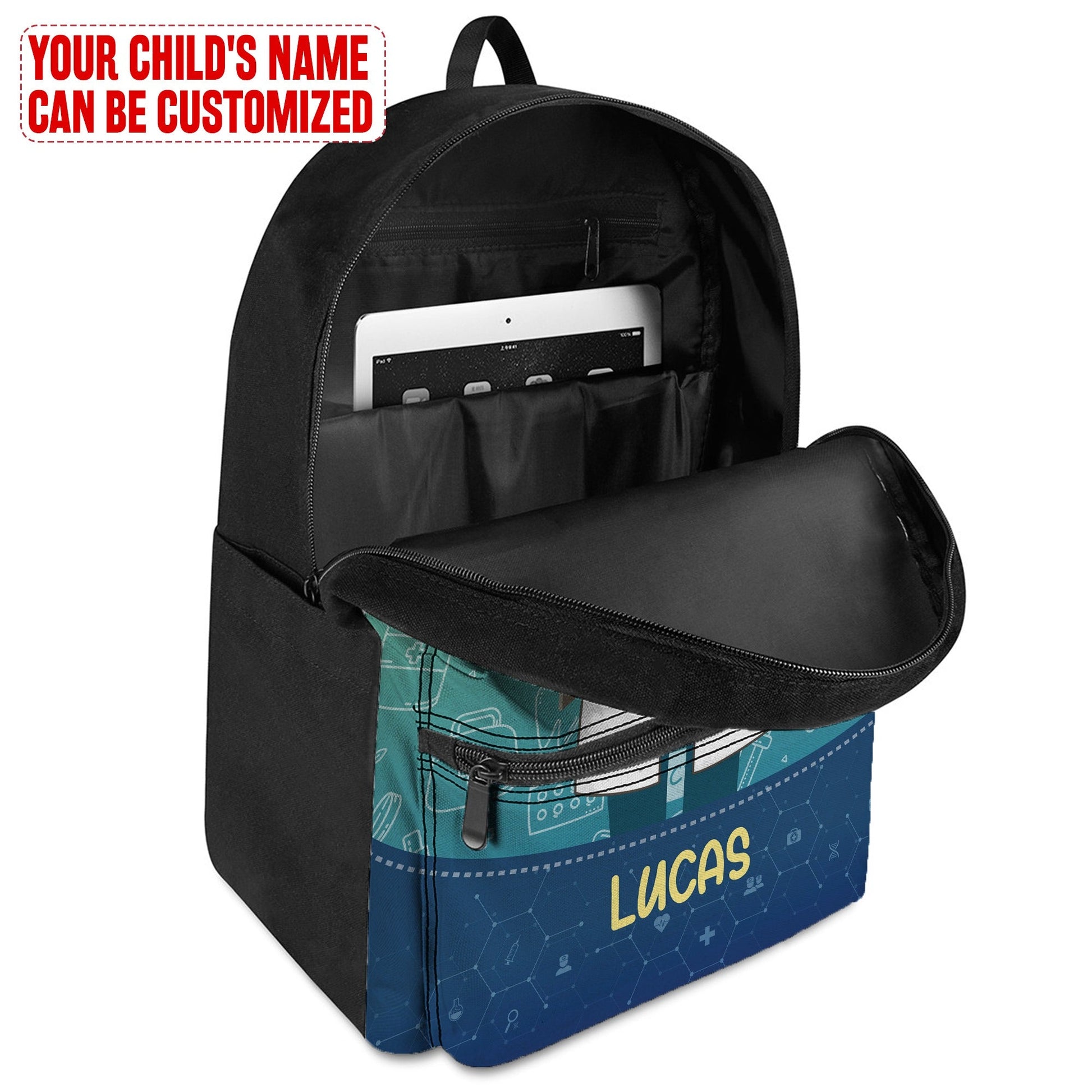 Personalized Little Afro Doctor Kid Backpack Kid Backpack Tianci 