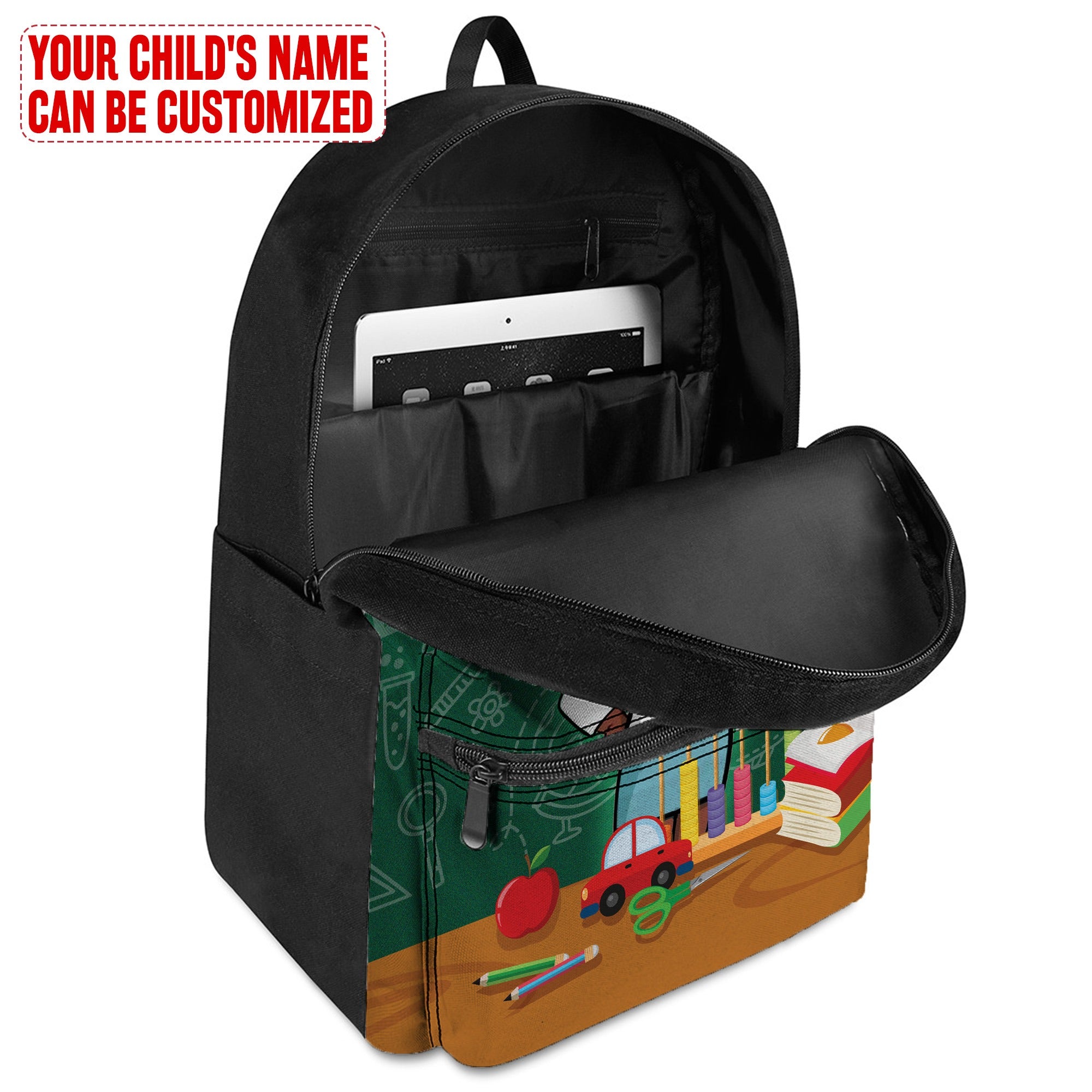 Personalized Little Afro Teacher Kid Backpack Kid Backpack Tianci 