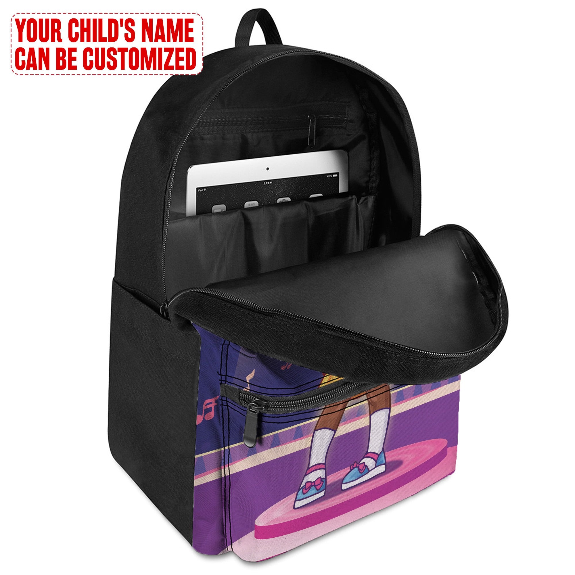 Personalized Little Afro Singer Kid Backpack Kid Backpack Tianci 