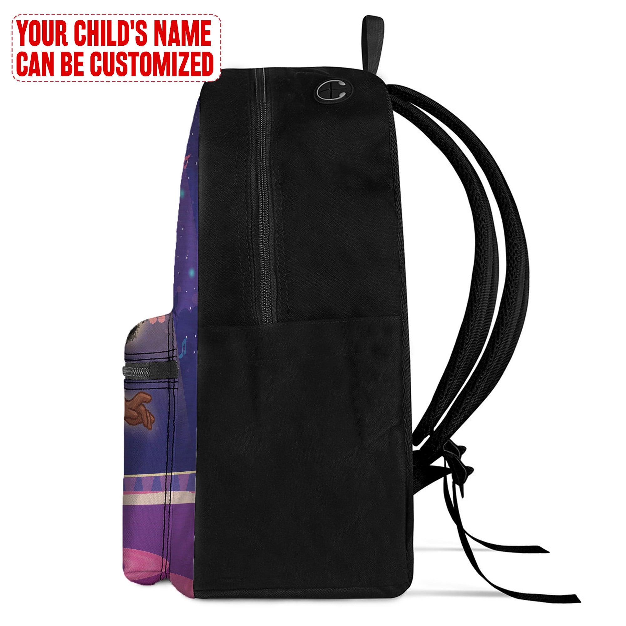 Personalized Little Afro Singer Kid Backpack Kid Backpack Tianci 