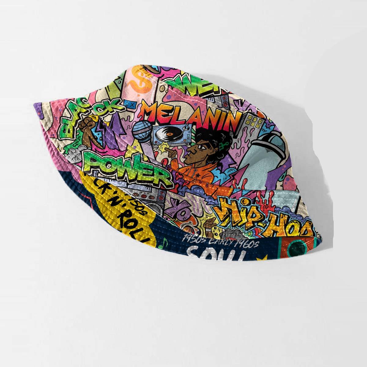 Hip Hop Graffiti Art & Music That Makes Us Proud Reversible Bucket Hat Reversible Bucket Hat Tianci 