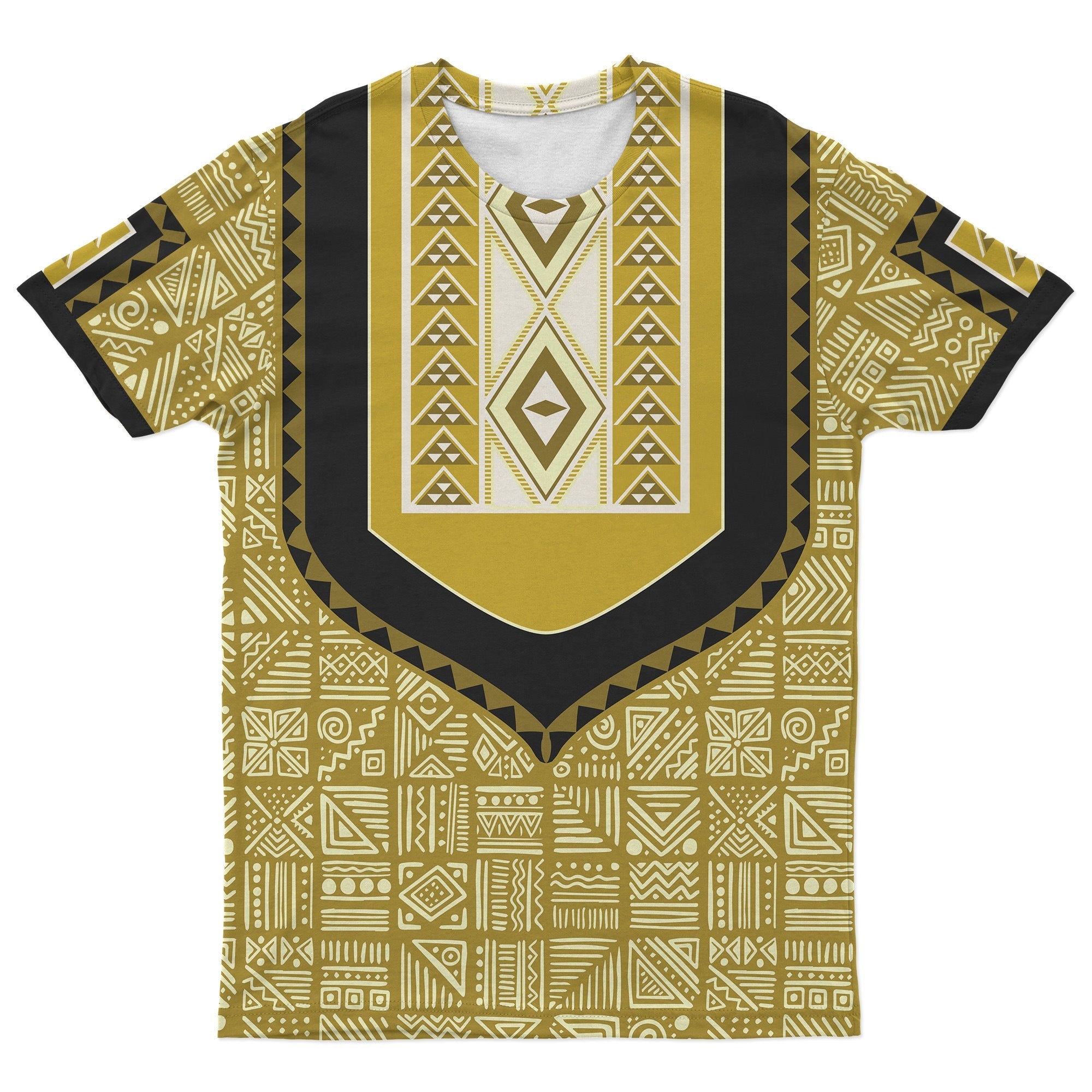 Printed African Mudcloth Dashiki T-shirt AOP Tee Tianci 