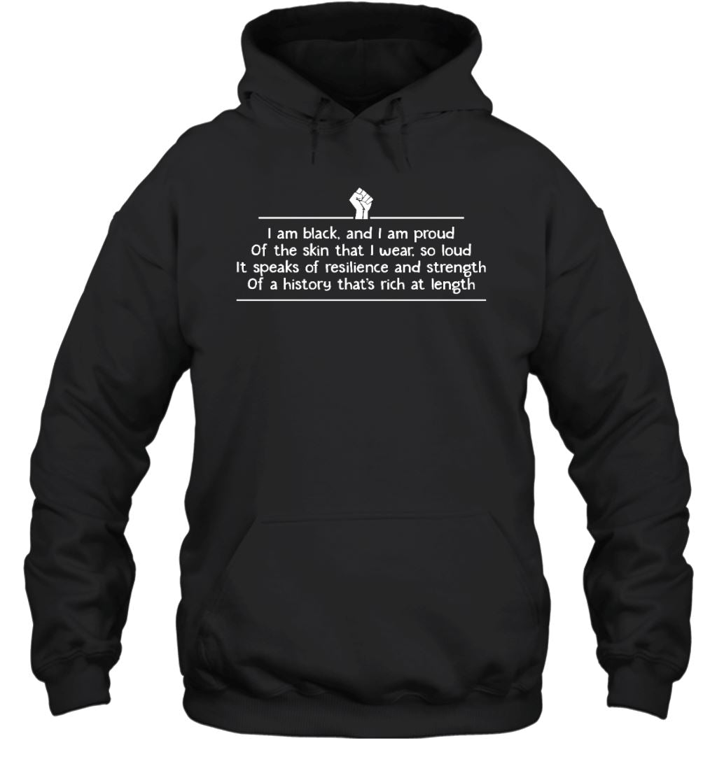 Black History Is Rich At Length T-Shirt Apparel Gearment Unisex Hoodie Black S